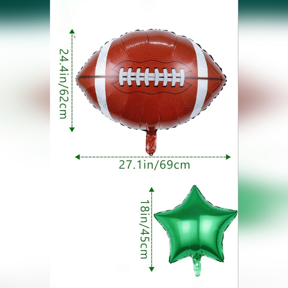 3 Mylar Balloons (football theme)